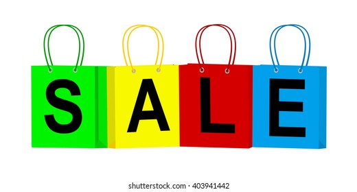 sale colored label