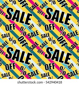 Sale colorful background Closeout seamless pattern, Clearance wallpaper Selloff and Sellout theme