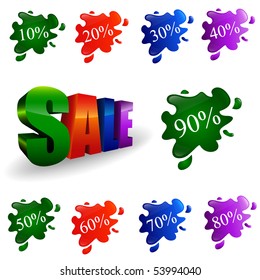 Sale Colorful Stickers