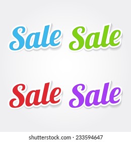 Sale Colorful Vector Icon Design