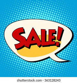 Sale comic book bubble