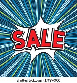 Sale Comic Speech Bubble