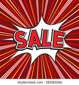 SALE Comic Speech Bubble
