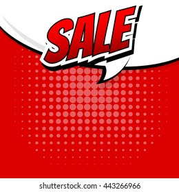 Sale comic speech . bubble cartoon 