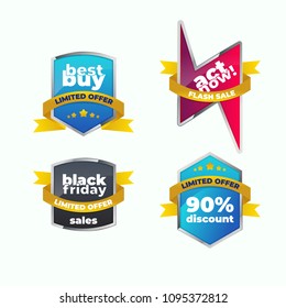 Sale & commercial badges and labels