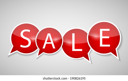 Sale Concept of Discount. Vector Illustration.