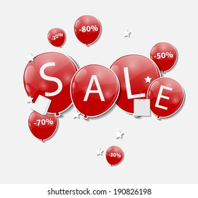 Sale Concept of Discount. Vector Illustration.