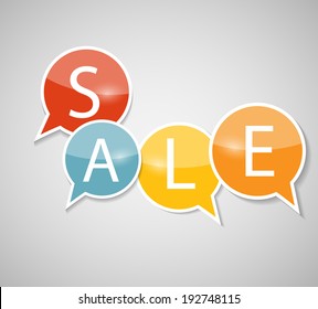 Sale Concept of Discount. Vector Illustration.