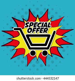 Sale concept with icon design, vector illustration 10 eps graphic.