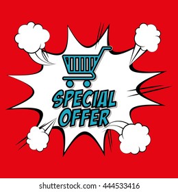 Sale concept with icon design, vector illustration 10 eps graphic.