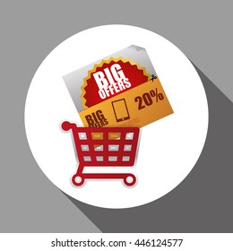 Sale concept with icon design, vector illustration 10 eps graphic.