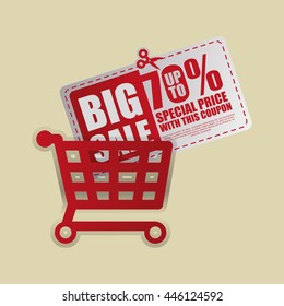 Sale concept with icon design, vector illustration 10 eps graphic.