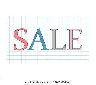 sale concept- vector illustration