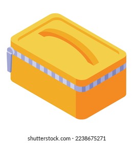 Sale cosmetic bag icon isometric vector. Beauty box. Fashion product