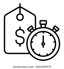 Sale Countdown Icon Element For Design