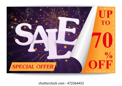 Sale coupon background