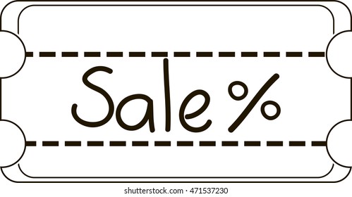 sale coupon in vector