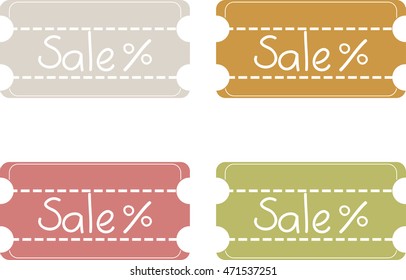 sale coupon in vector