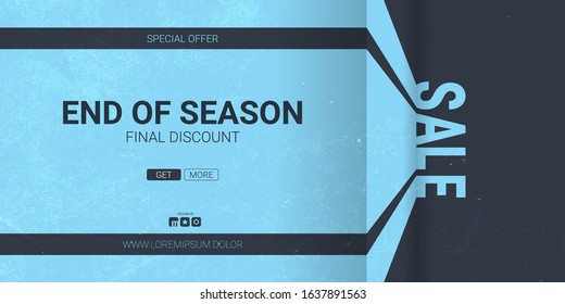 Sale creative banner. Final Discount. Template Design