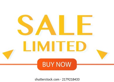 The sale is currently limited. Vector illustration