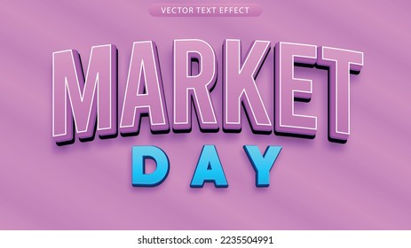 sale day 3D text effect vector