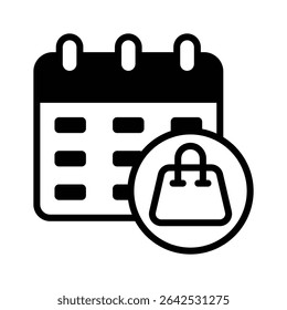 Sale day icon creatively designed in glyph style, ready for premium use