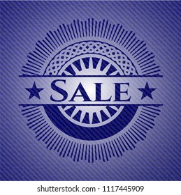 Sale denim background