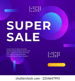 Sale and design background set with colorful abstract shapes. Special offer mega sale background template. Vector illustration promotion big super sale banner. Discount design for poster and web.