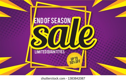 Sale Design for business. Discount Banner Promotion Template