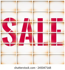 Sale design, decoration for shop windows and shops, illustration for shopping catalogs