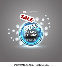 Sale design element with shine effect design. Abstract Colorful Background. Set of blank  round buttons for website or app.  Shiny button with metallic elements, vector design for website.