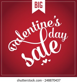 ValentineÃ¢Â?Â?s sale design EPS 10 vector royalty free stock illustration