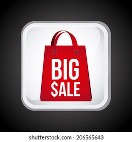 sale design over black background vector illustration