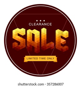 Sale design template or background for your promotion concept . Creative business promotional 

