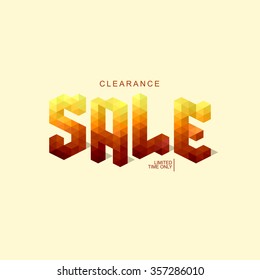 Sale design template or background for your promotion concept . Creative business promotional 
