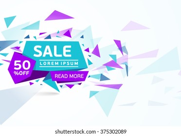 sale design template colored background vector