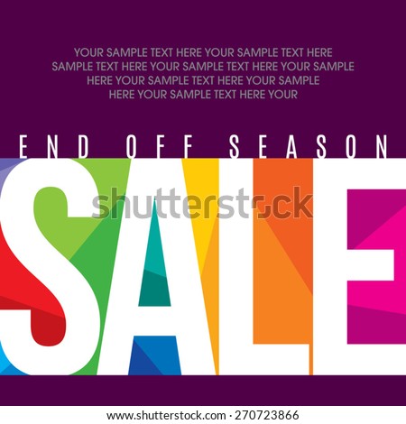 Sale design template vector