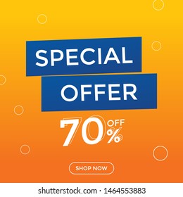 Sale design template vector, Big sale special offer. Vector illustration.