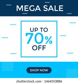 Sale design template vector, Big sale special offer. Vector illustration.