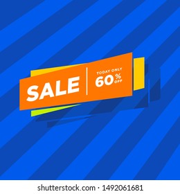 Sale designs banners, templates, posters, stickers. simple and modern vector.mega super
