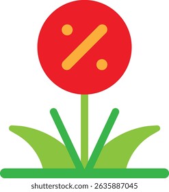 Sale Dicount Shop Icon Vector Flat ILlustration