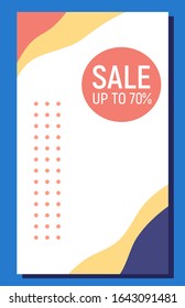 sale discount background for tempate, flyer, banner. social media sale background