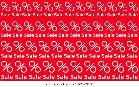 Sale discount banner. Flat design Vector illustration