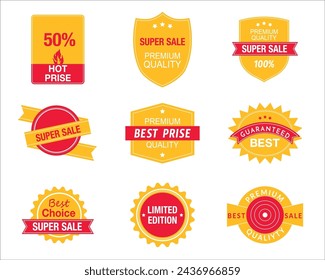 Sale Discount Banner. Discount offer price tag. Special offer sale label.