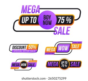 Venda desconto faixa preço etiqueta oferta ícone promoção design especial fita quadro gráfico modelo poster mercado loja folheto cupom coleção varejo barato papel moda web origami feriado

