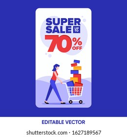 SALE DISCOUNT BANNER FOR STORY GRAM 
