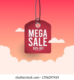 Sale discount banner template promotion.