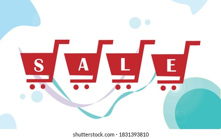 Sale discount banner template promotion. Sale background