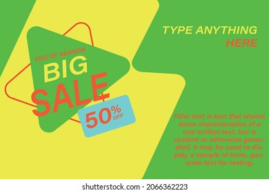  sale discount banner template promotion