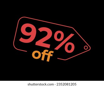 Sale and discount labels. Discount price icon. %Off. percent sales. Vector Illustration. Image for sale, image for promotion. Limited Special offert